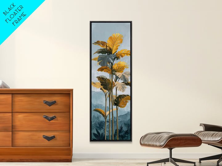 Tropical Jungle Leaves Canvas Print, Nature Art, Artwork, Living Room Decor, Fine Art, Nature, Landscape Art, Botanical Art, NAT-1x3-33