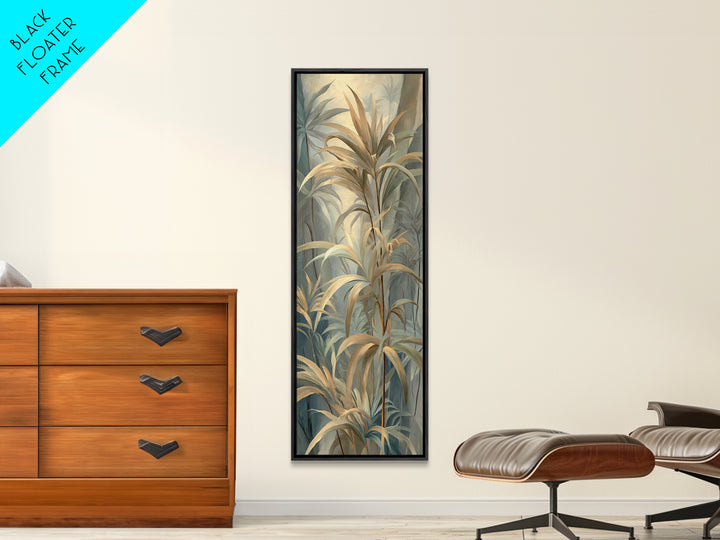 Tropical Jungle Leaves Canvas Print, Nature Art, Wood Wall Art, Living Room Decor, Fine Art, Nature, Digital Download Art, NAT-1x3-81