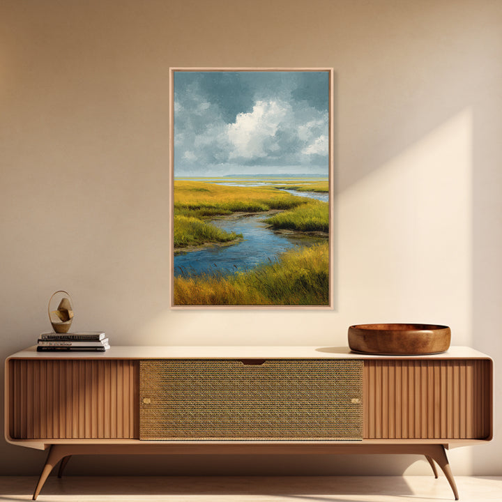 Storm Clouds over a Rolling Prairie Canvas Print, Nature Art, Poster, Living Room Decor, Fine Art, Nature, Abstract Wall Art, NAT-2x3-70