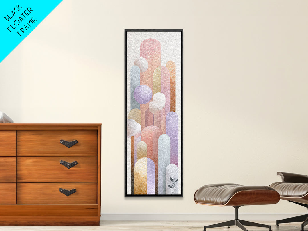Neutral Boho Sun and Arch Shapes Canvas Print, Nursery Decor, Nursery Art, Abstract Art, Nursery, Kids Wall Art, NDE-1x3-23