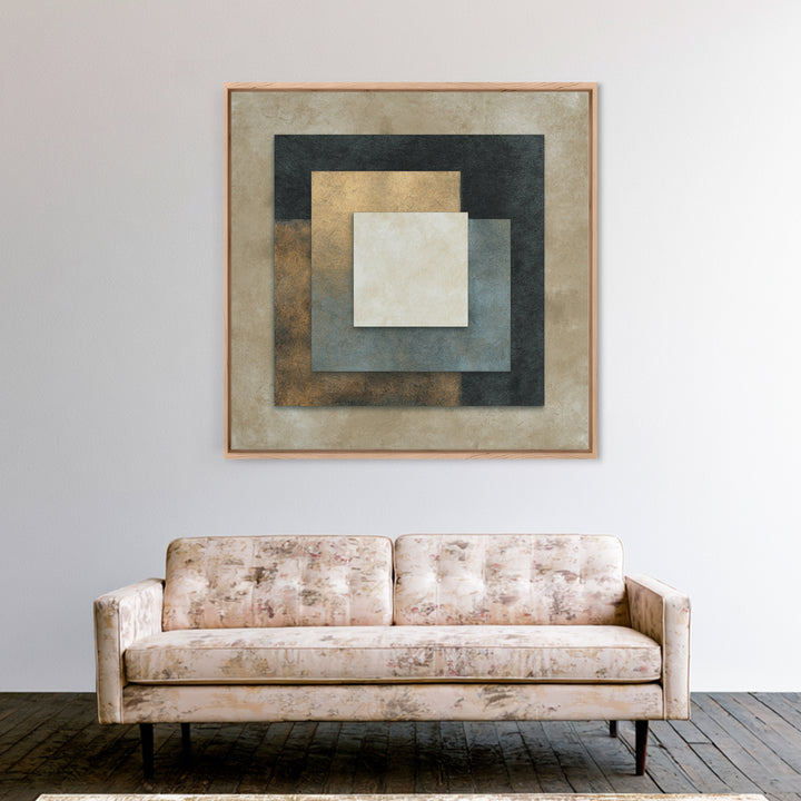 Architectural Line Drawing Framed Canvas Print, Office Art, Bedroom Wall Art, Office Decor, Abstract Art, Focus, Room Decor, OFF-1x1-51