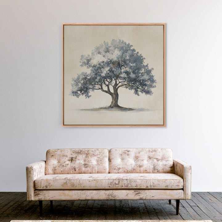 Ink Wash Tree Symbolizing Stability Canvas Print, Office Art, Modern Decor, Office Decor, Fine Art, Focus, Home Decor, OFF-1x1-86