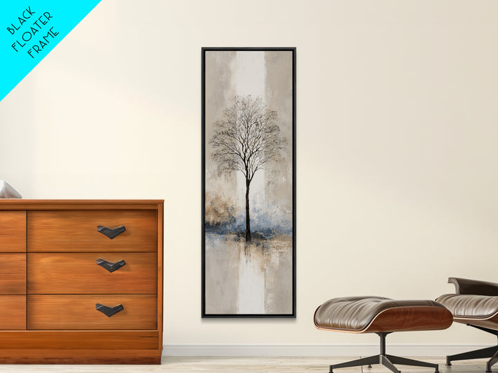 Ink Wash Tree Symbolizing Stability Canvas Print, Office Art, Dopamine Decor, Office Decor, Fine Art, Focus, Boho Decor, OFF-1x3-26