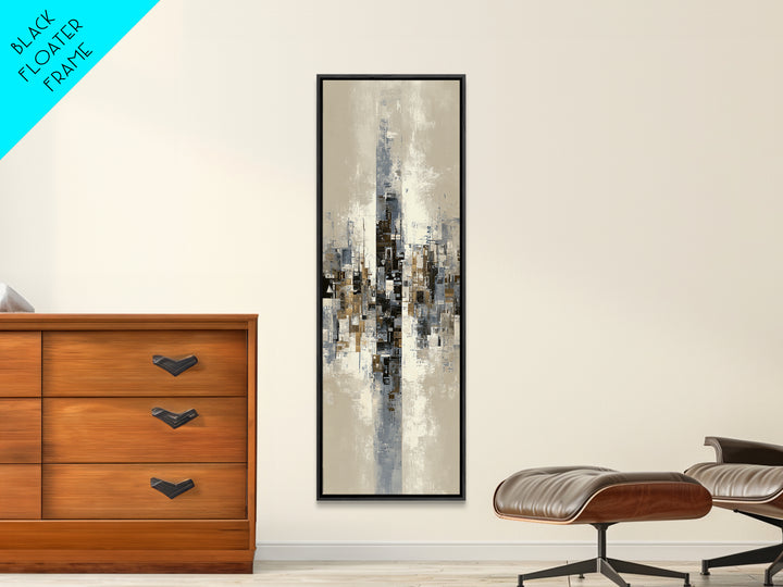 Abstract Light Beam Through Dark Shapes Canvas Print, Office Art, Wall Art, Office Decor, Abstract Art, Focus, Boho, Art Deco, OFF-1x3-35