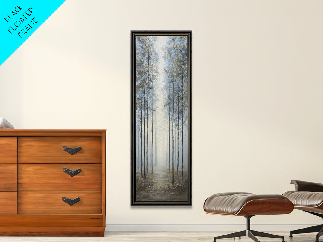 Quiet Forest Path for Mental Reset Canvas Print, Office Art, Digital Wall Art, Office Decor, Fine Art, Focus, Dopamine Decor, OFF-1x3-55