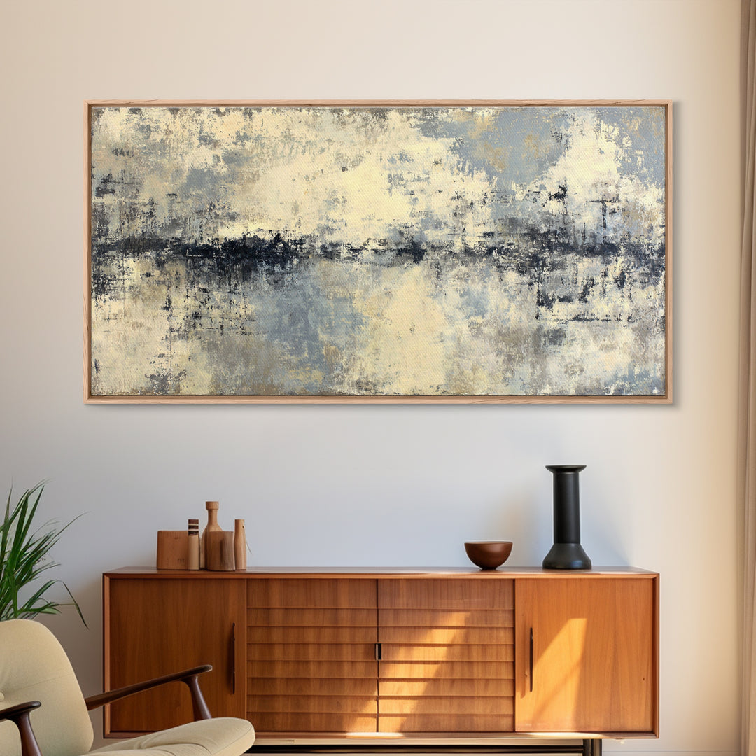 City Map Abstract Framed Canvas Print, Office Art, Fine Art Print, Office Decor, Abstract Art, Focus, Poster, Wall Decor, OFF-2x1-16