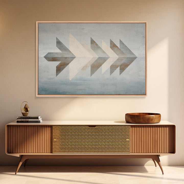 Subtle Motivational Symbol Using Arrows Without Text Canvas Print, Office Art, Cubicle Decor, Office Decor, Abstract Art, Focus, OFF-3x2-43