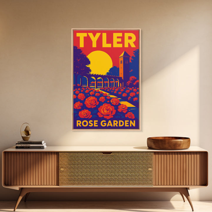 Tyler Texas Travel Poster, Canvas Print, High Contrast City Poster, Tyler City Art, Modern Wall Decor, Wanderlust Decor, Gift For Travelers