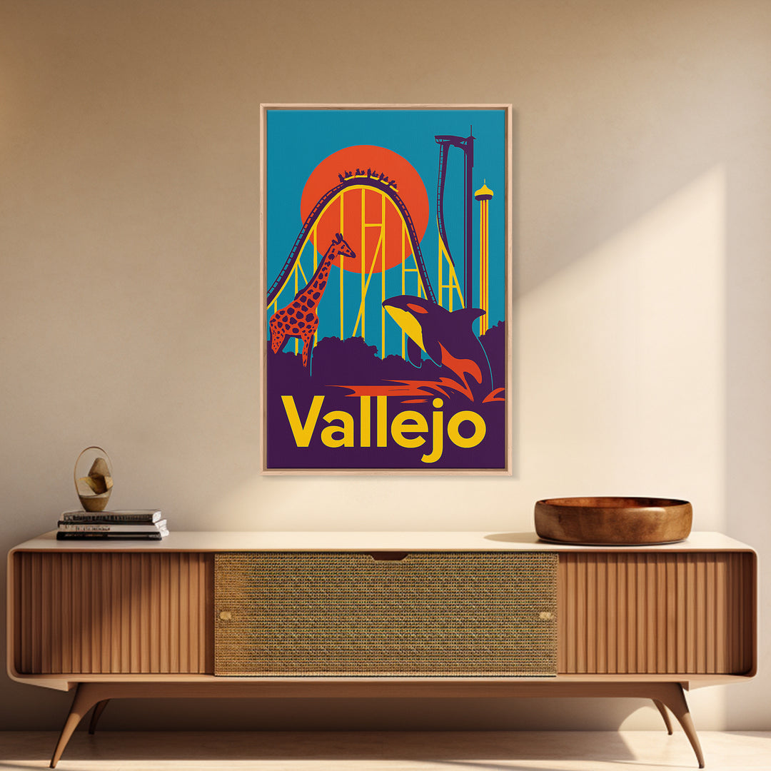 Vallejo Travel Poster, Canvas Print, High Contrast City Poster, Vallejo Travel Art, City Art Print, Travel Poster Set, Travel Art Print