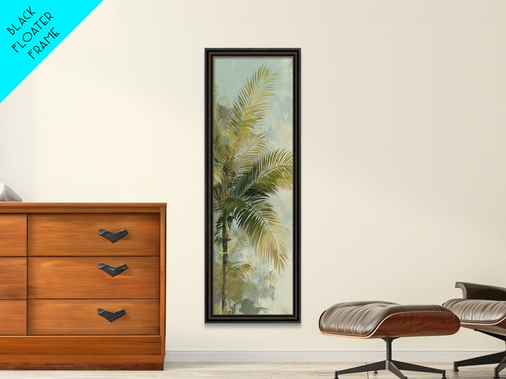 Tropical Palm Fronds Canvas Print, Patio Art, Statement Artwork, Patio Decor, Fine Art, Outdoor, Outdoor Decor, Metal Wall Art, PAT-1x3-37