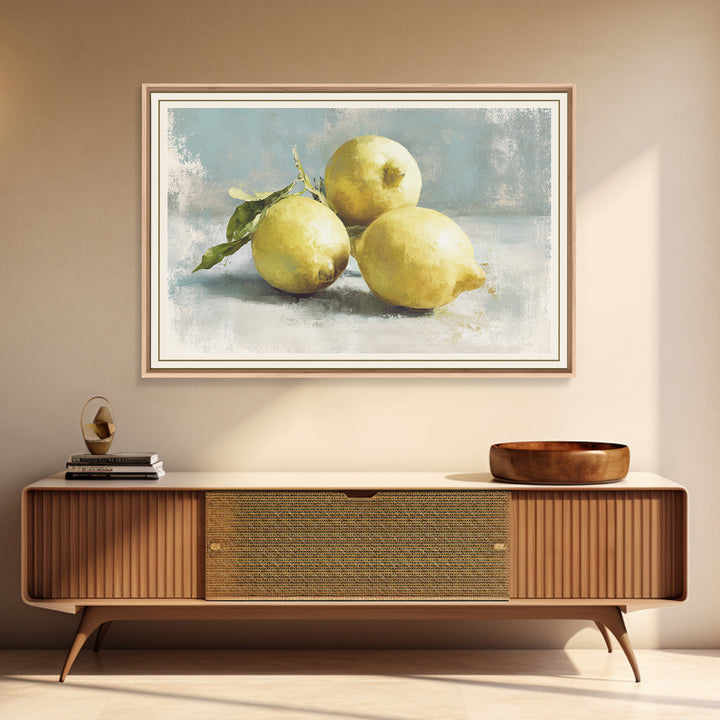Outdoor Citrus Still Life Framed Canvas Print, Patio Art, Mixed Media Art, Patio Decor, Fine Art, Outdoor, Art Print, PAT-3x2-81
