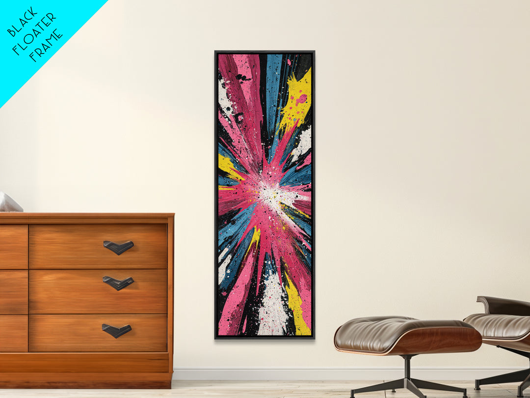 Exploding Starburst Shapes Without Text Canvas Print, Pop Art, Fine Art Print, Living Room Decor, Abstract Art, Pop, Poster, POP-1x3-94