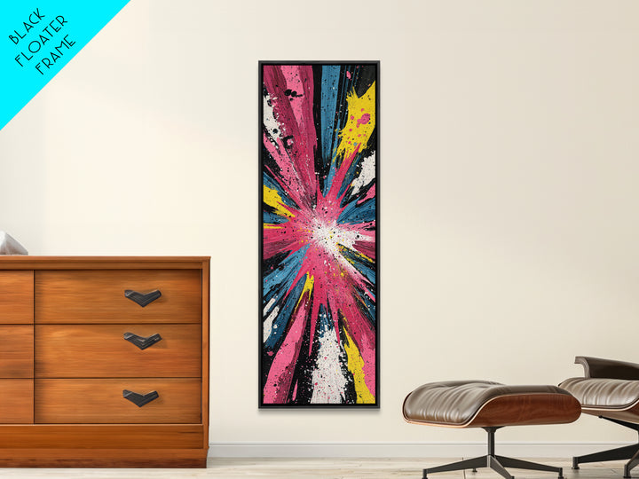 Exploding Starburst Shapes Without Text Canvas Print, Pop Art, Fine Art Print, Living Room Decor, Abstract Art, Pop, Poster, POP-1x3-94