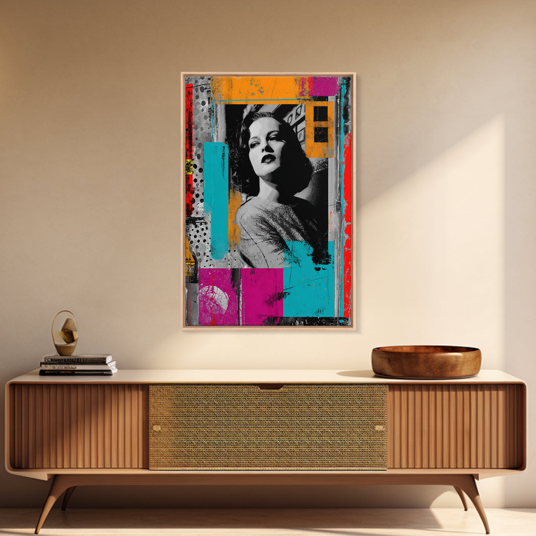 Lipstick and Perfume Fashion Still Life Framed Canvas Print, Pop Art, Statement Artwork, Living Room Decor, Fine Art, Pop, POP-2x3-4