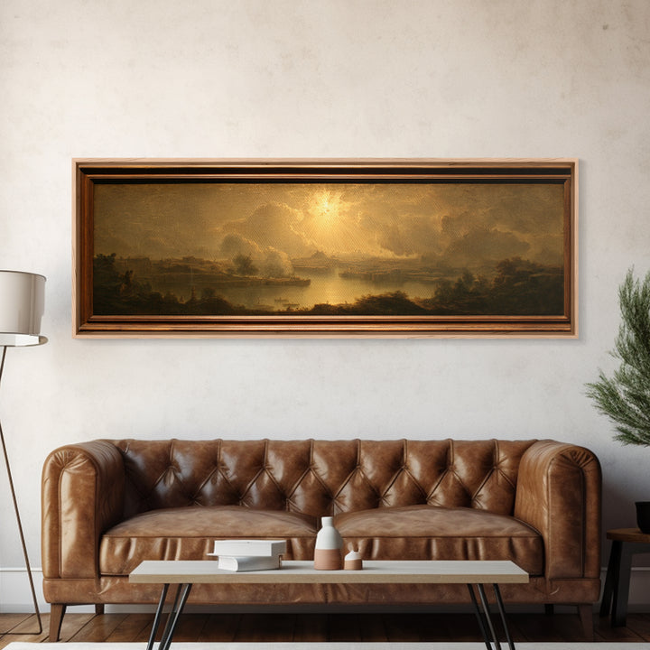 Biblical Desert Landscape Canvas Print, Renaissanceinspired Art, Wall Art Print, Living Room Decor, Fine Art, Classic, REN-3x1-61