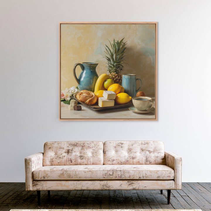 Tropical Fruit Platter Canvas Print, Restaurant Art, Wall Art Print, Restaurant Decor, Fine Art, Bistro, Modern Decor, RES-1x1-18