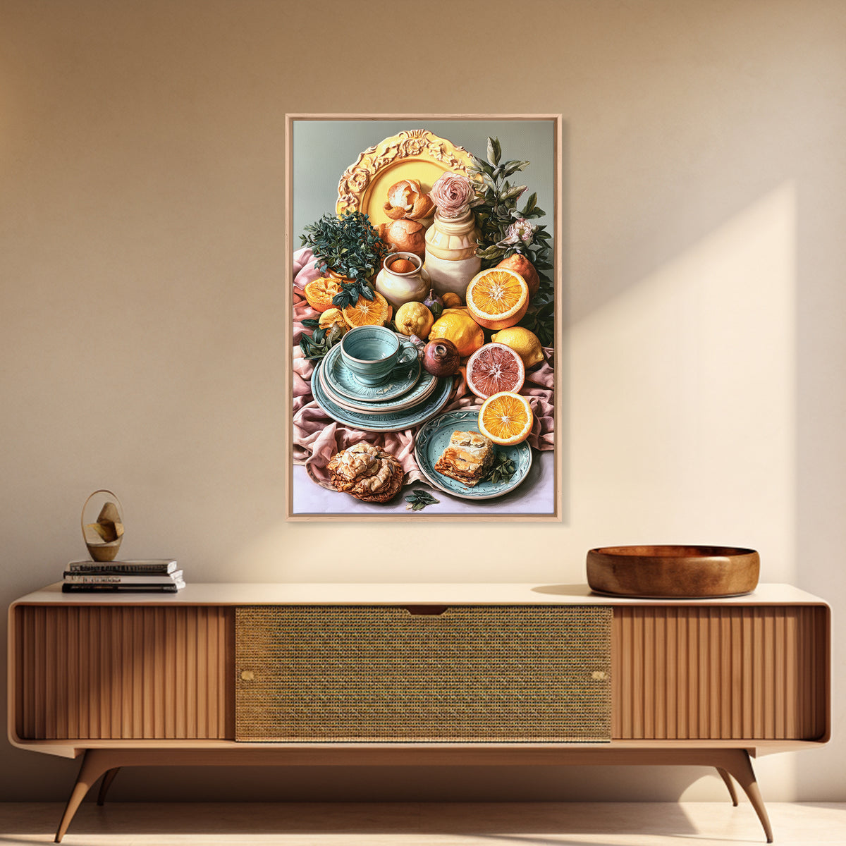 Cocktail and Citrus Bar Composition Canvas Print, Restaurant Art, Cool Wall Art, Restaurant Decor, Fine Art, Bistro, RES-2x3-91