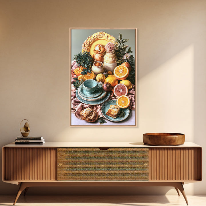 Cocktail and Citrus Bar Composition Canvas Print, Restaurant Art, Cool Wall Art, Restaurant Decor, Fine Art, Bistro, RES-2x3-91