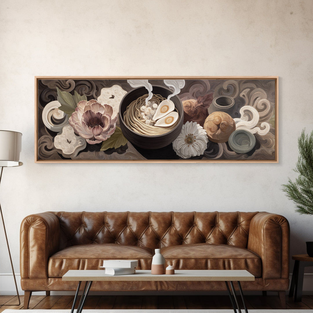 Seafood Lobster and Shell Arrangement Canvas Print, Restaurant Art, Textured Painting, Restaurant Decor, Fine Art, Bistro, RES-3x1-48