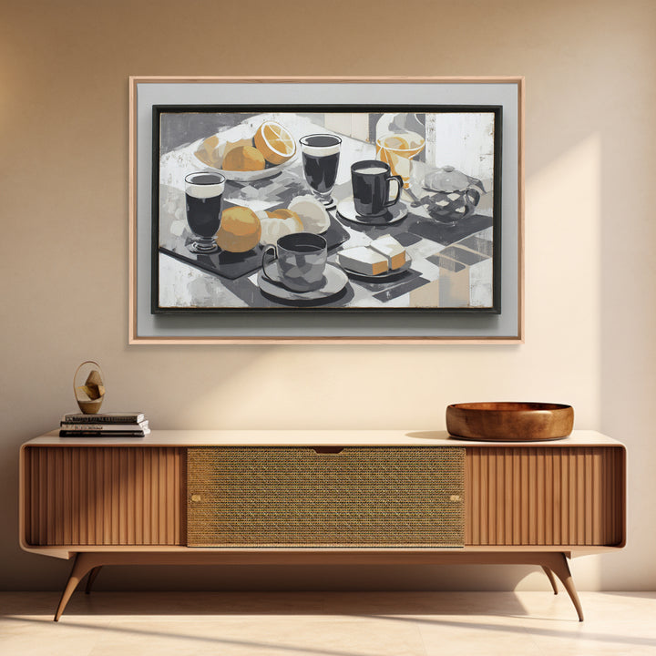 Cocktail and Citrus Bar Composition Framed Canvas Print, Restaurant Art, Canvas Print, Restaurant Decor, Fine Art, Bistro, RES-3x2-63