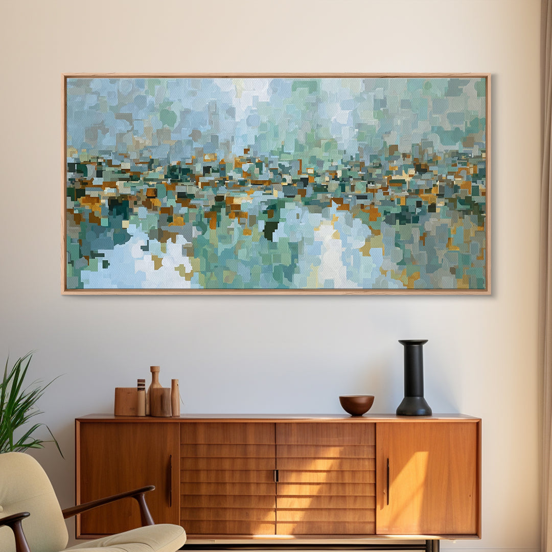 Mid Century Cat Canvas Print, Retro Art, Contemporary Art, Living Room Decor, Abstract Art, Retro, Art Deco, Original Art, RET-2x1-41