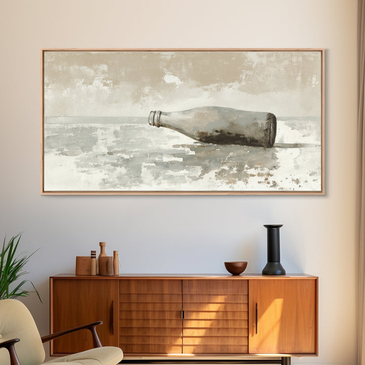 Drive in Movie Scene with Moonlit Cars Framed Canvas Print, Retro Art, Print, Living Room Decor, Oil Painting, Retro, RET-2x1-60