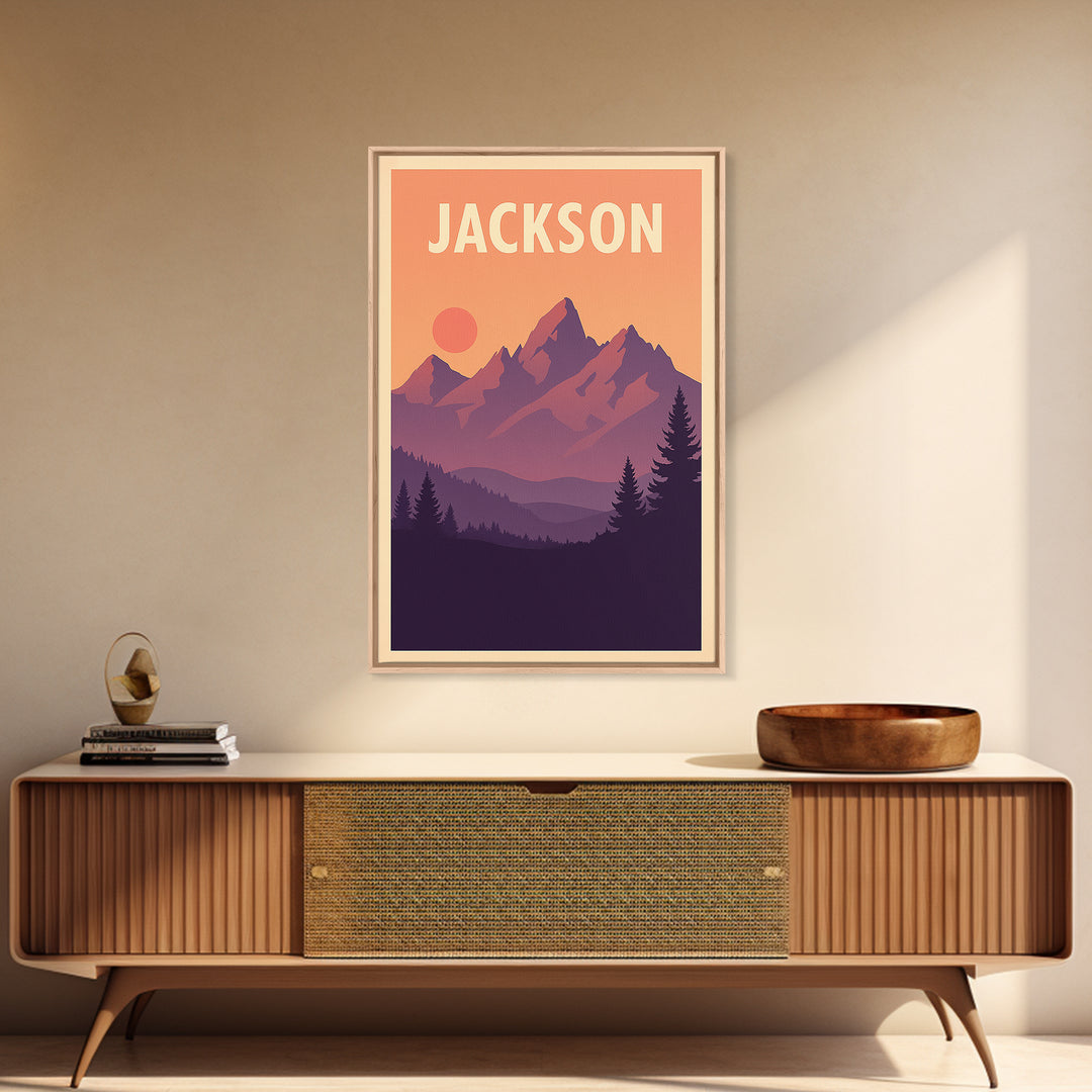 Jackson Mississippi Travel Poster, Canvas Print, Classic Poster Art, Jackson City Art, Travel Print, Travel Poster Set, City Art Print