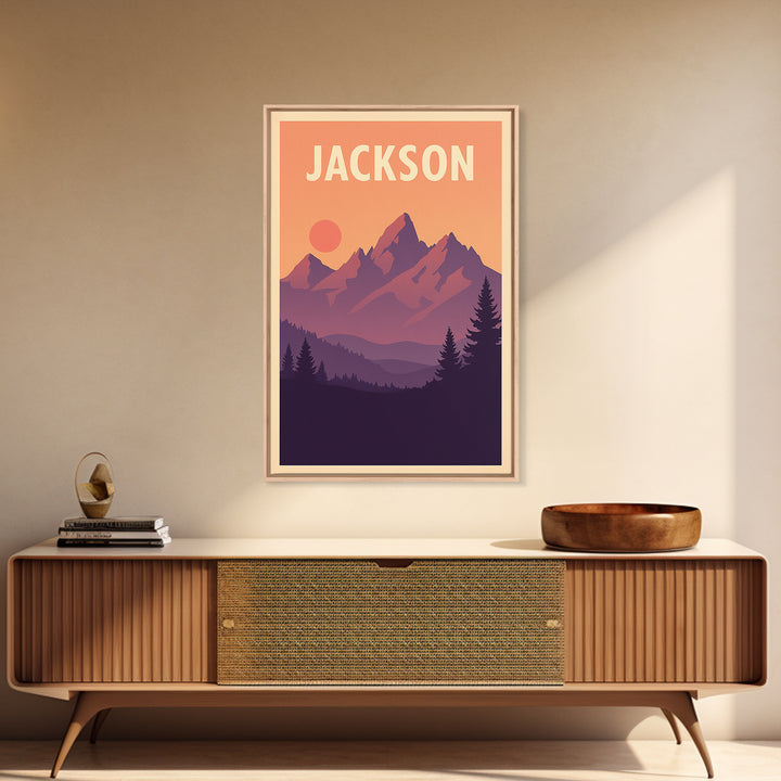 Jackson Mississippi Travel Poster, Canvas Print, Classic Poster Art, Jackson City Art, Travel Print, Travel Poster Set, City Art Print