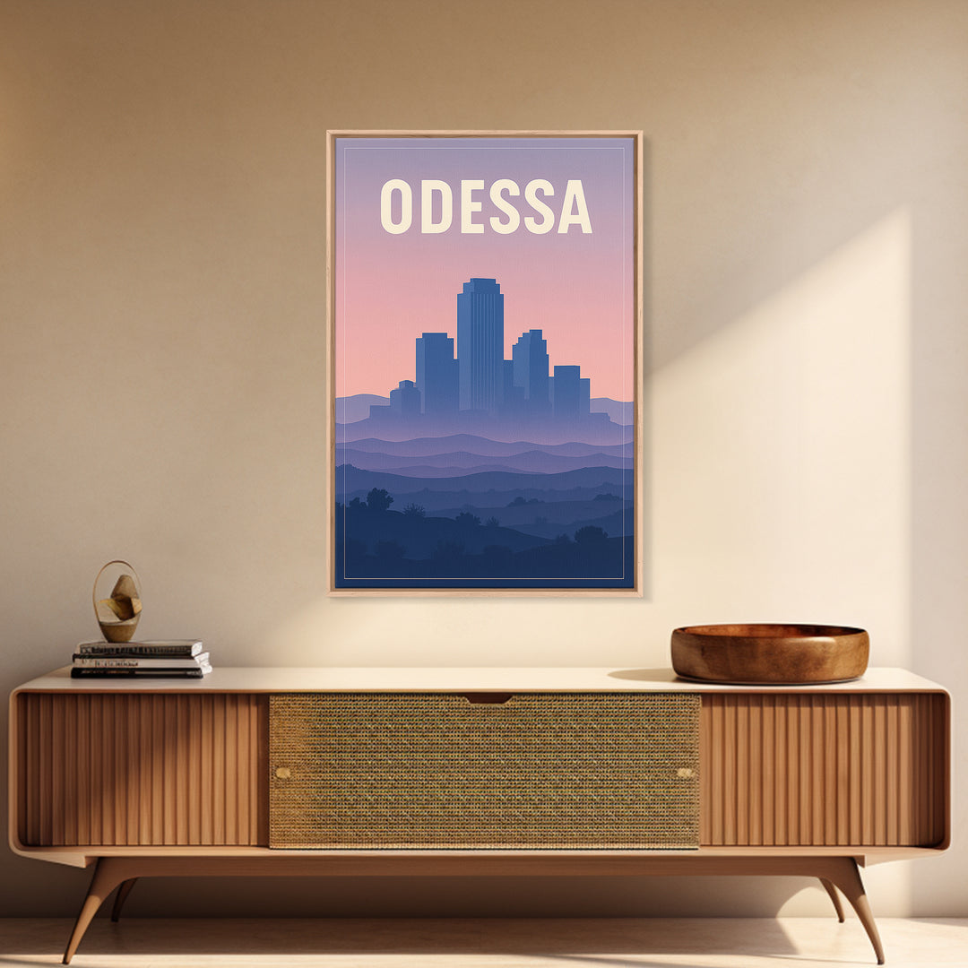 Odessa Travel Poster, Framed Canvas Print, Classic Travel Poster Art, Odessa City Art, Travel Poster Set, Vintage City Poster, Wall Art