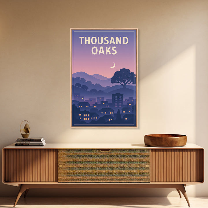 Thousand Oaks California Travel Poster, Canvas Print, Classic Poster Art, Thousand Oaks Wall Art, Gift For Travelers, Travel Poster Set