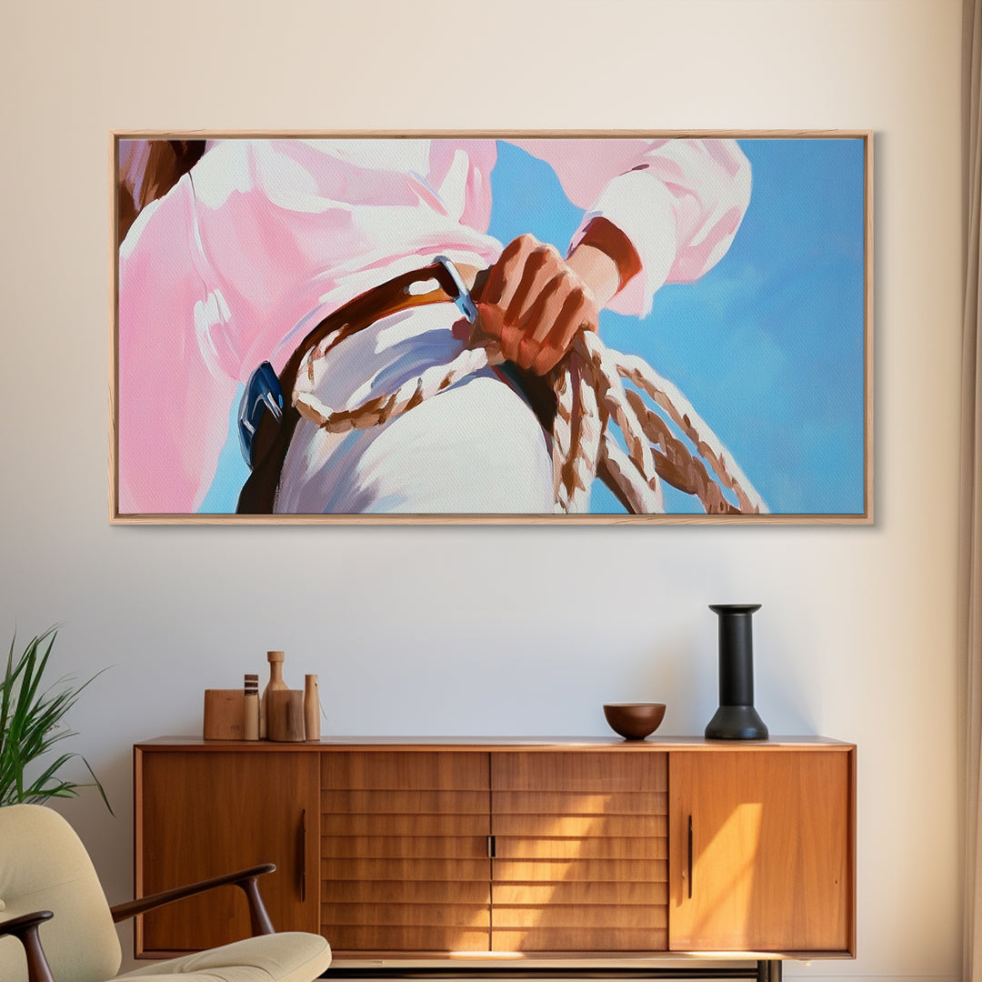 Cowgirl, western lifestyle, rustic wall art, framed canvas print, above couch art, black cowgirl painting, original painting, boho art