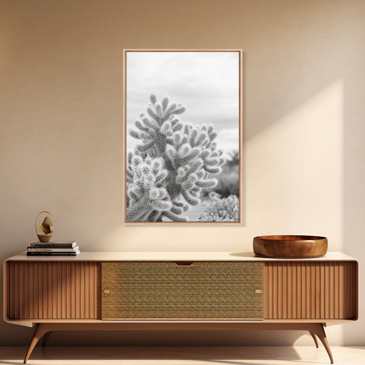 Cactus photography, desert wall art, framed canvas print, Joshua tree art, rustic decor, botanical prints, boho wall art, minimalist art