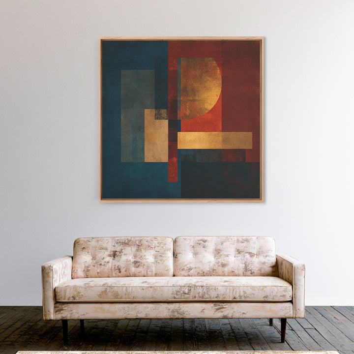 Album Cover Abstract Without Readable Text Canvas Print, Recording Studio Art, Music Art, Studio Decor, Fine Art, Analog, RSA-1x1-22