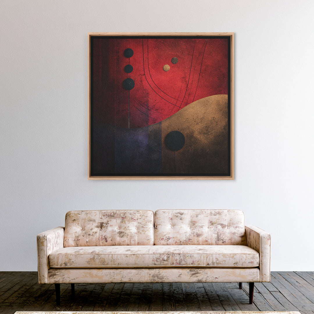 Album Cover Abstract Without Readable Text Canvas Print, Recording Studio Art, Music Wall Decor, Studio Decor, Abstract Art, RSA-1x1-94
