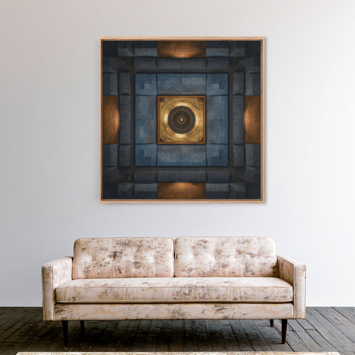 Sound Booth Foam Pattern Transformed into Design Canvas Print, Recording Studio Art, Printable Wall Art, Studio Decor, Analog, RSA-1x1-96