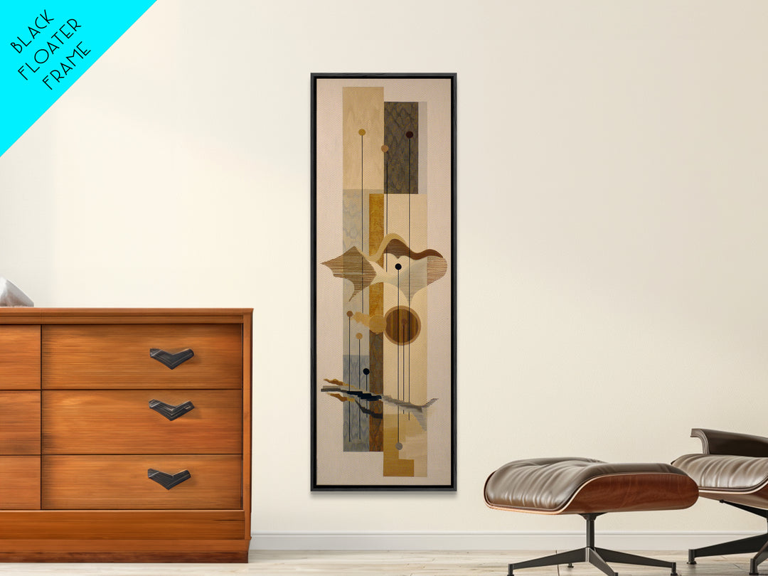 Jazz Trumpet and Microphone Still Life Framed Canvas Print, Recording Studio Art, Boho Decor, Studio Decor, Fine Art, Analog, RSA-1x3-19