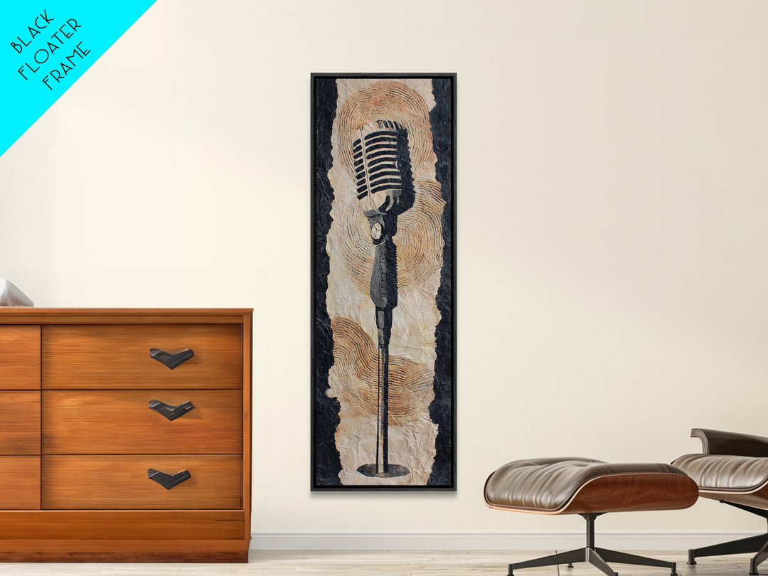 Album Cover Abstract Without Readable Text Canvas Print, Recording Studio Art, Youtube Studio Decor, Studio Decor, Analog, RSA-1x3-34