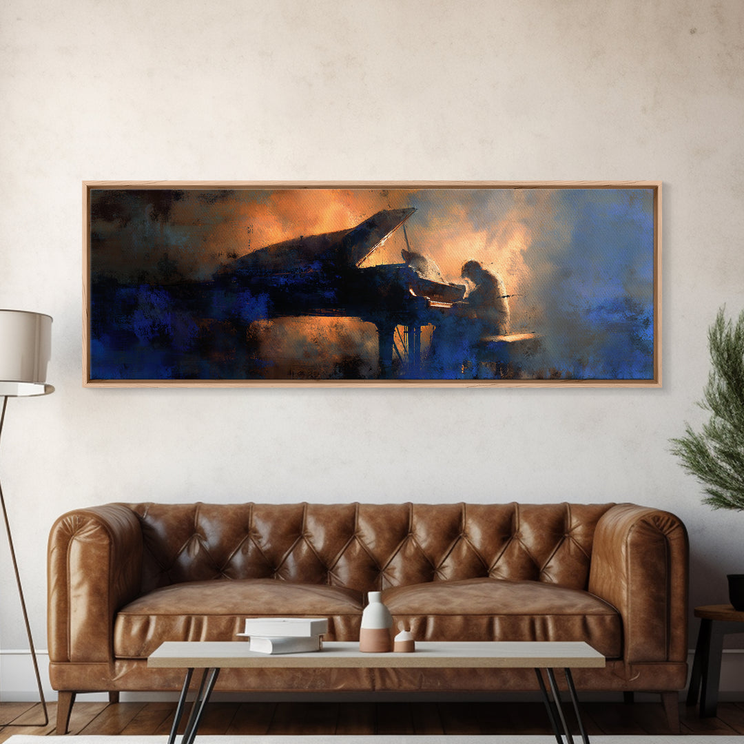 Album Cover Abstract Without Readable Text Canvas Print, Recording Studio Art, Music Wall Decor, Studio Decor, Abstract Art, RSA-3x1-14