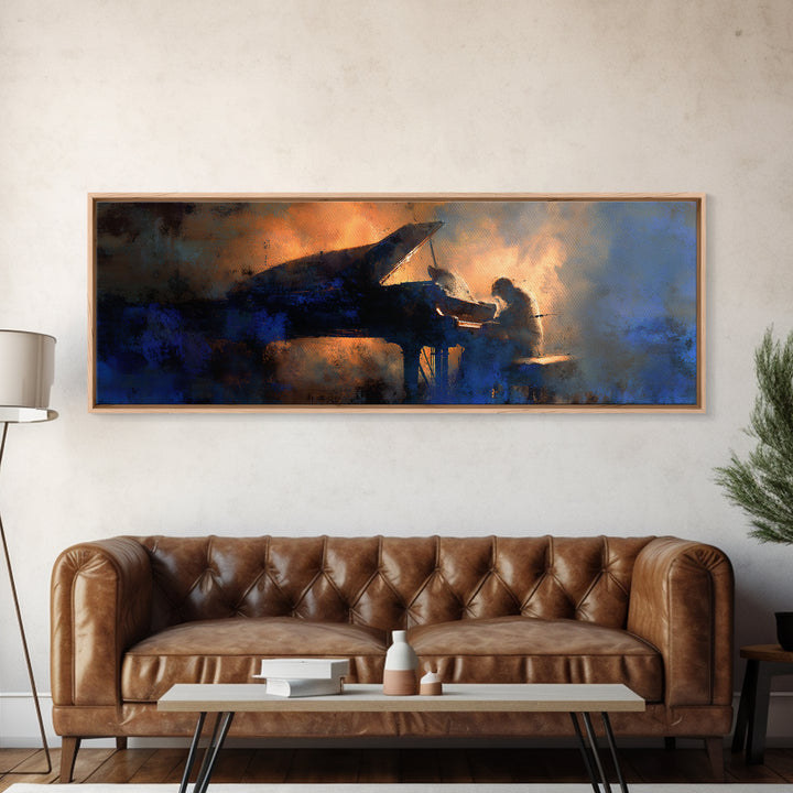 Album Cover Abstract Without Readable Text Canvas Print, Recording Studio Art, Music Wall Decor, Studio Decor, Abstract Art, RSA-3x1-14