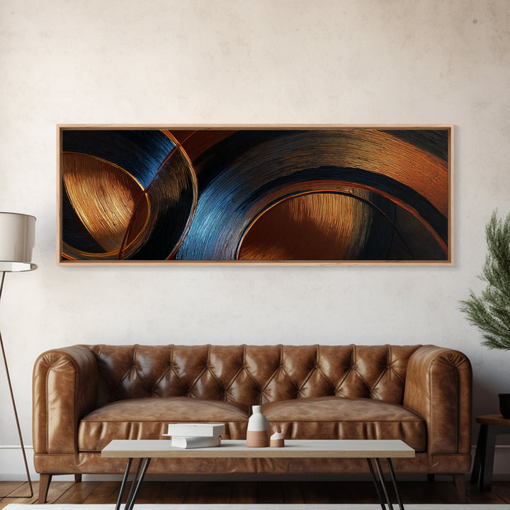 Vinyl Groove Closeup as Circular Abstract Canvas Print, Recording Studio Art, Room Decor, Studio Decor, Abstract Art, Analog, RSA-3x1-30