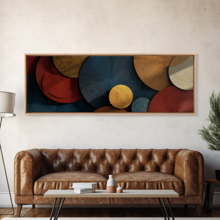 Vinyl Groove Closeup as Circular Abstract Canvas Print, Recording Studio Art, Music Decor, Studio Decor, Abstract Art, Analog, RSA-3x1-54