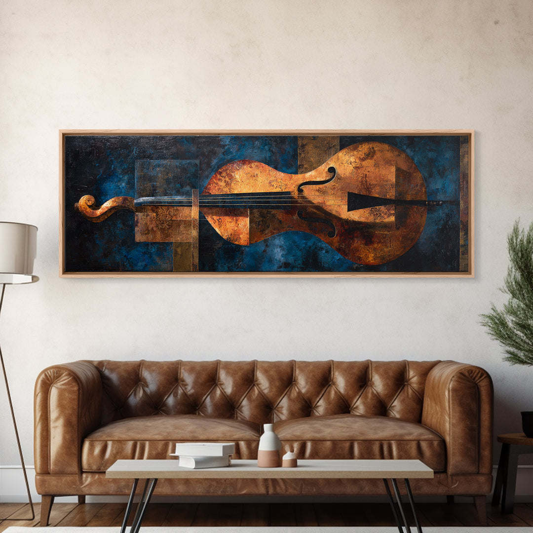 Cello Curve Closeup Framed Canvas Print, Recording Studio Art, Wall Decor, Studio Decor, Fine Art, Analog, Music Art, RSA-3x1-84