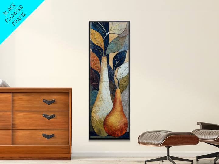 Rustic Pear and Apple Still Life Canvas Print, Rustic Art, Farmhouse Decor, Rustic, Gallery Wall Art, Landscape Wall Art, RUS-1x3-81