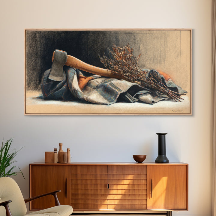 Wood Grain Abstract Canvas Print, Rustic Art, Digital Prints, Farmhouse Decor, Abstract Art, Rustic, 3d Wall Art, RUS-2x1-52