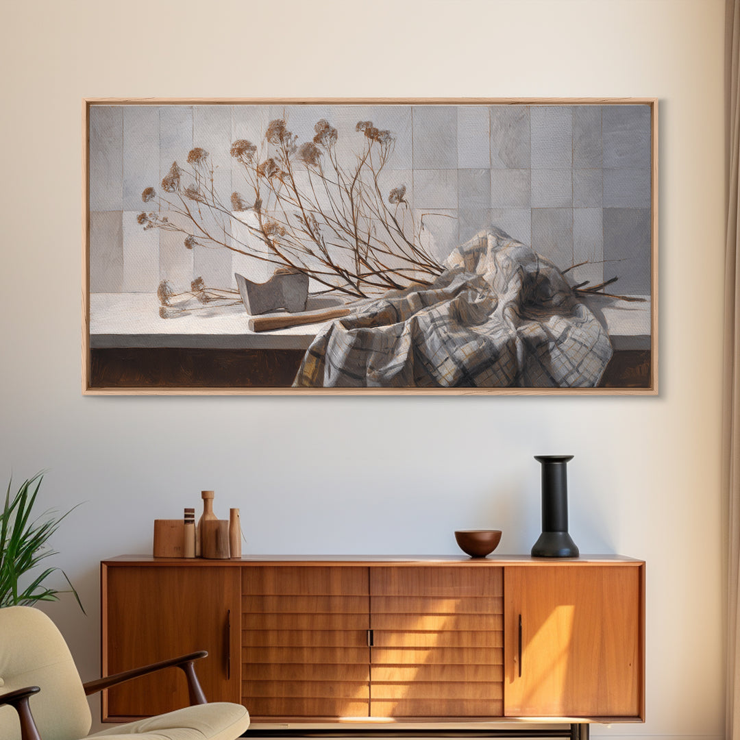 Wood Grain Abstract Canvas Print, Rustic Art, Boho Wall Art, Farmhouse Decor, Rustic, Downloadable Art, Living Room Art, RUS-2x1-76