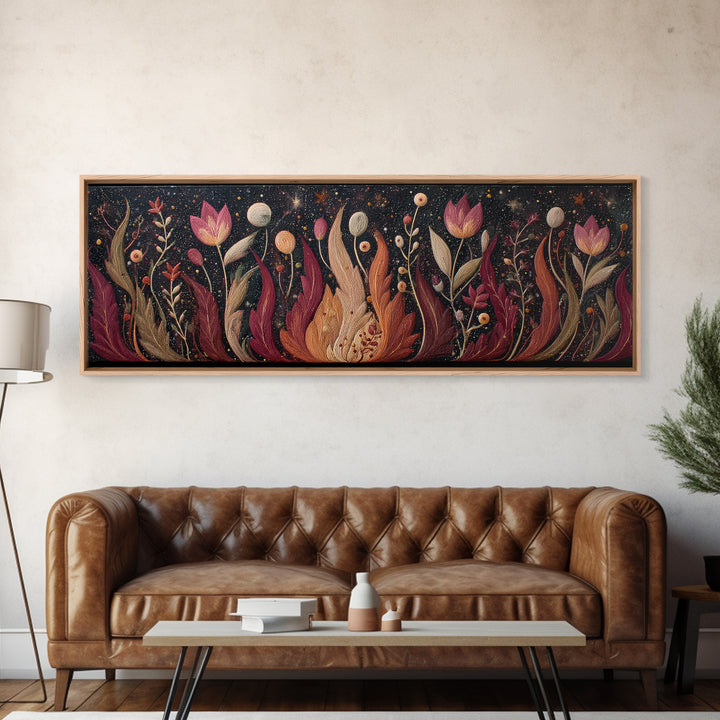 Rusty Horseshoe and Rope Composition Framed Canvas Print, Rustic Art, Modern Art, Farmhouse Decor, Rustic, Neutral Decor, RUS-3x1-53
