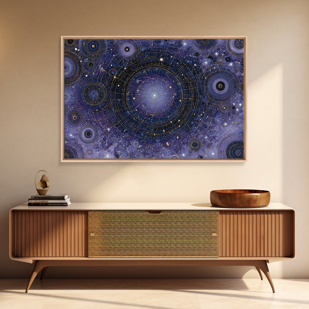Distant Star Cluster Canvas Print, Space Art, Minimalist Decor, Spa Decor, Fine Art, Serenity, Digital Art, Printable Wall Art, SAR-3x2-48