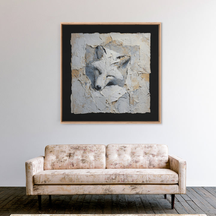 Soft Beige Geometric Abstraction Canvas Print, Scandinavian Art, Wall Hanging, Living Room Decor, Nordic, Living Room Wall Art, SCA-1x1-3