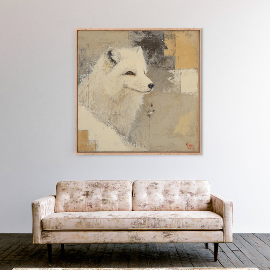 Birch Tree Trunks Canvas Print, Scandinavian Art, Original Painting, Living Room Decor, Fine Art, Nordic, Modern Wall Art, SCA-1x1-81