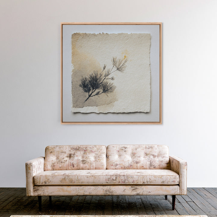 Ceramic Vase with Dried Grasses Canvas Print, Scandinavian Art, Art Print, Living Room Decor, Fine Art, Nordic, Farmhouse Decor, SCA-1x1-85